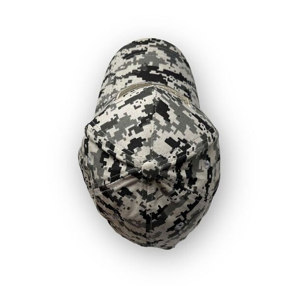 August Sportswear Hat Cap Gray Digital Camo Adjustable USA Flag Patch OSFM - Picture 6 of 8